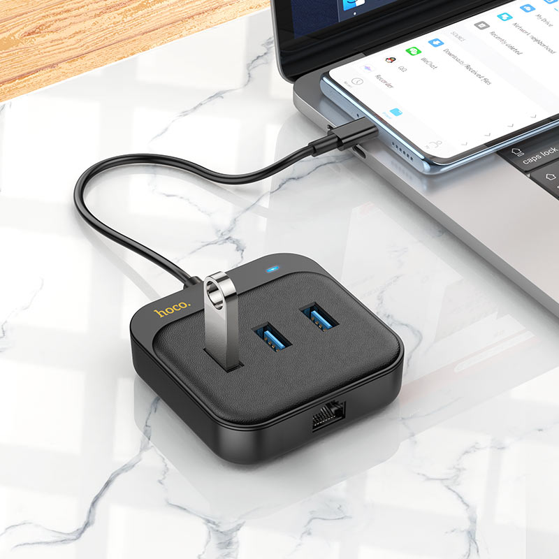 Type-C hub “HB35 Easy link” 3 × USB-A3.0 + RJ45