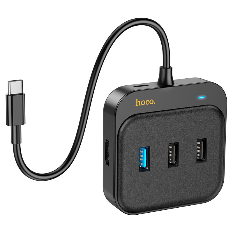 Type-C hub “HB37 Easy link” HDTV + RJ45 + USB-A3.0 + 2 × USB-A2.0 + Type-C
