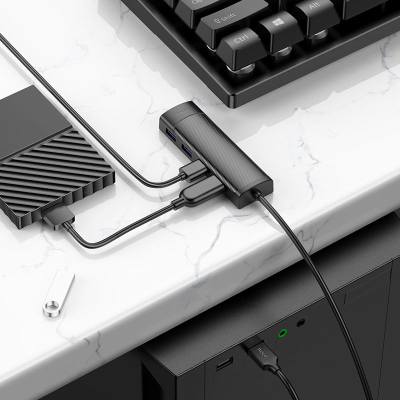 USB-A hub “HB41 Easy safety” 4 × USB-A3.0