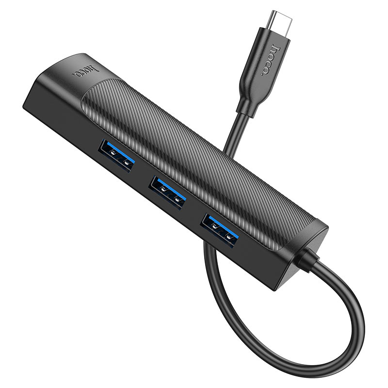 Type-C hub “HB42 Easy safety” 3 × USB-A3.0 + RJ45