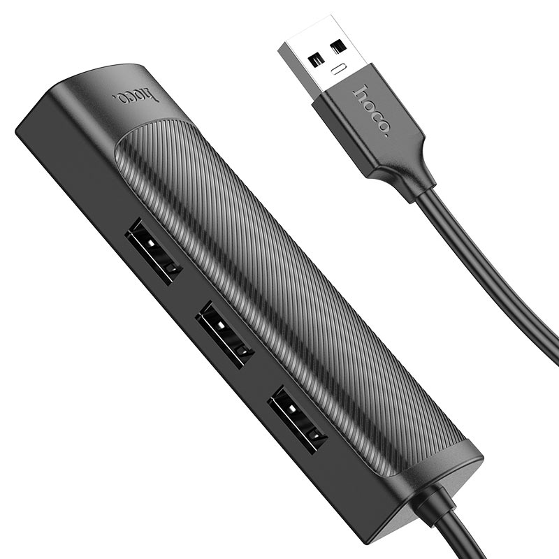USB-A hub “HB42 Easy safety” 3 × USB-A2.0 + RJ45