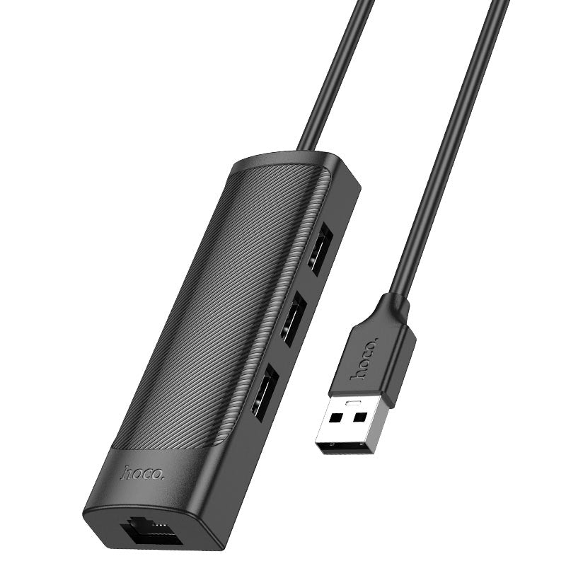 USB-A hub “HB42 Easy safety” 3 × USB-A2.0 + RJ45