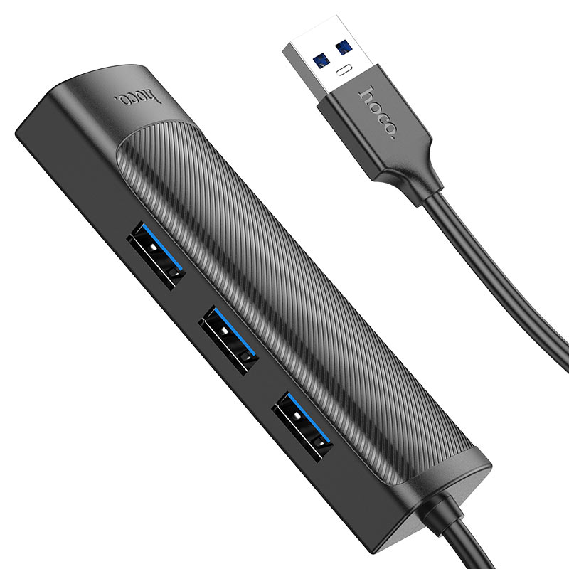 USB-A hub “HB42 Easy safety” 3 × USB-A3.0 + RJ45