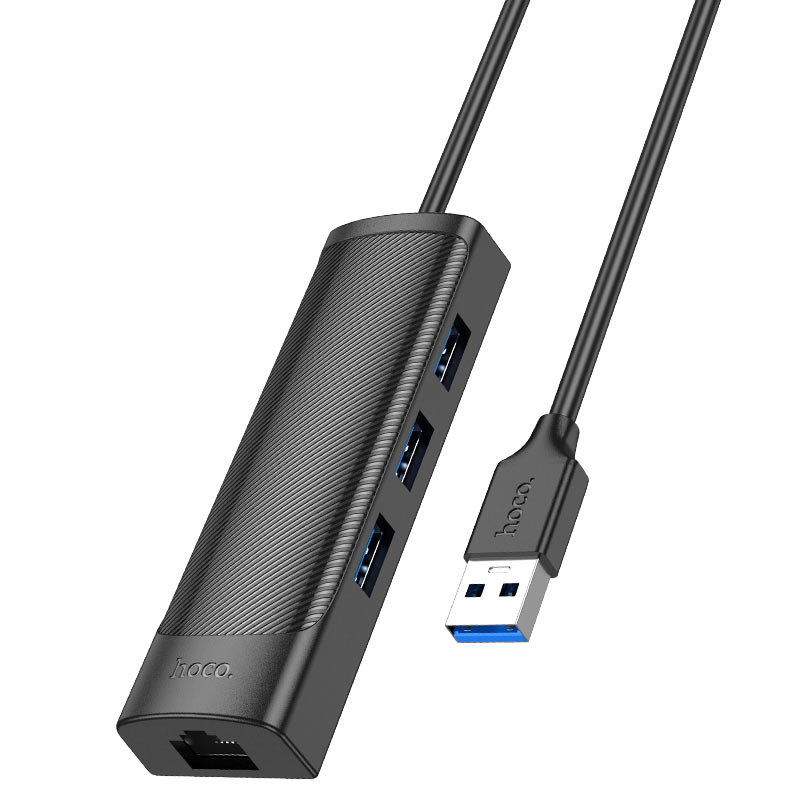 USB-A hub “HB42 Easy safety” 3 × USB-A3.0 + RJ45