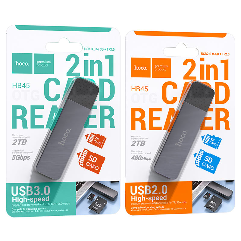Card reader “HB45 Spirit” USB-A 2.0 or 3.0