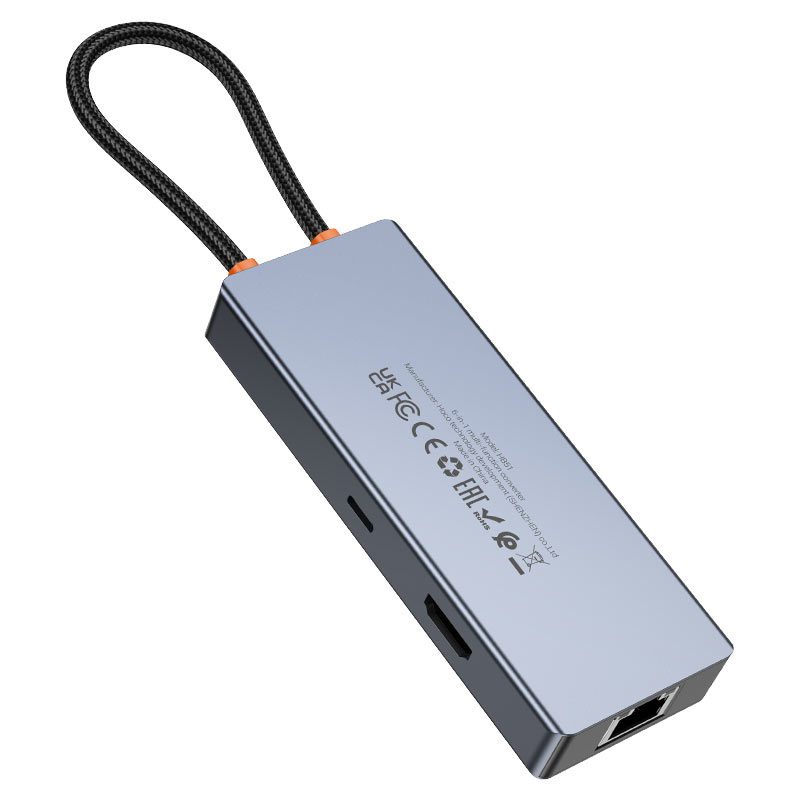 Type-C hub “HB51 Wow” 6-in-1 multifunctional