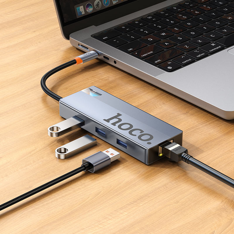 Type-C hub “HB51 Wow” 6-in-1 multifunctional
