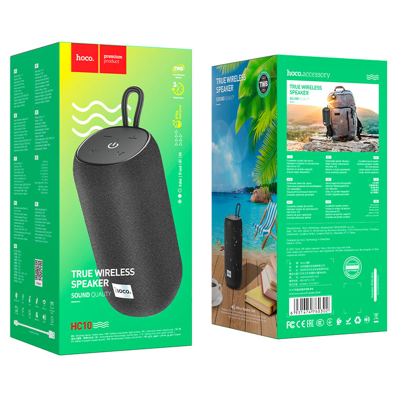 Wireless speaker “HC10 Sonar” sports portable loudspeaker