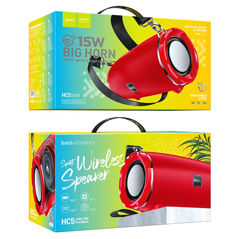 Wireless speaker “HC5 Cool Enjoy” sports portable loudspeaker