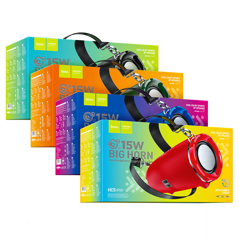 Wireless speaker “HC5 Cool Enjoy” sports portable loudspeaker