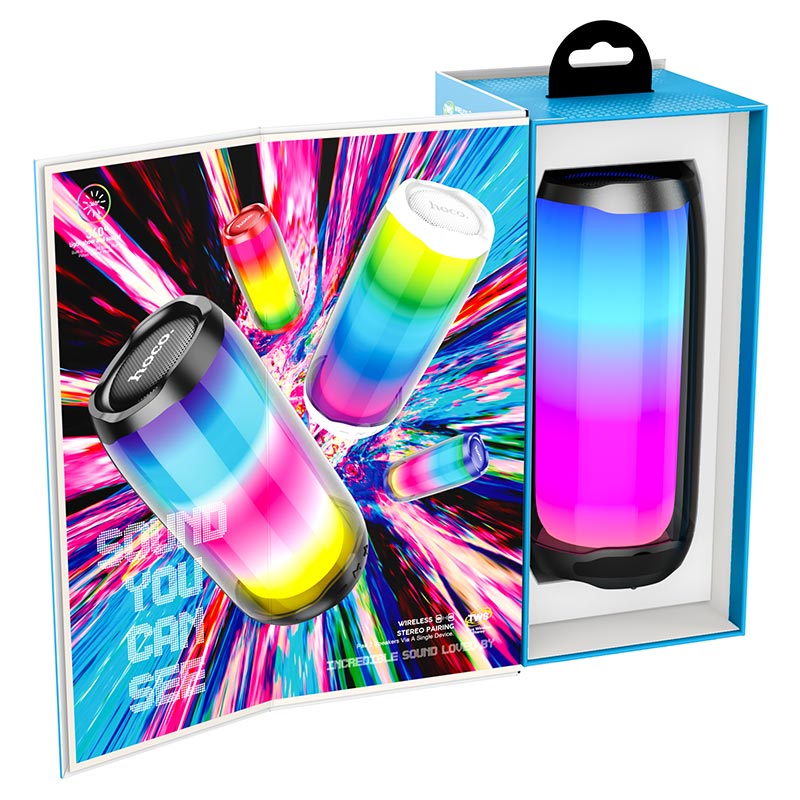 Wireless speaker “HC8 Pulsating” luminous portable loudspeaker