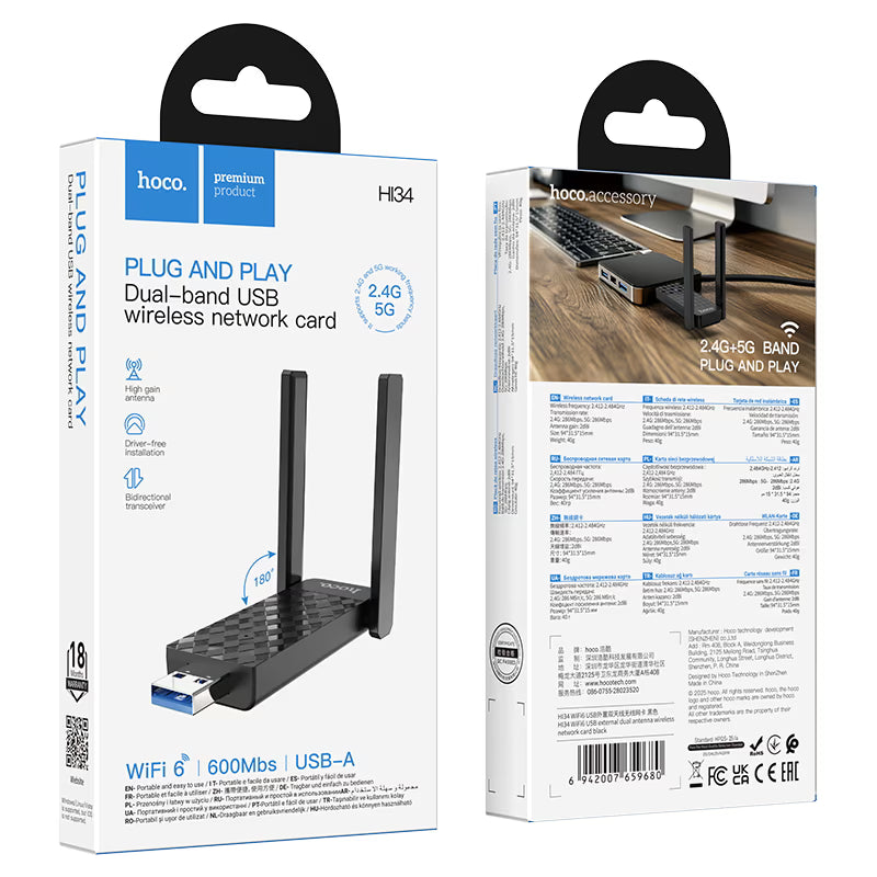 Wi-Fi 6 USB adapter “HI34”
