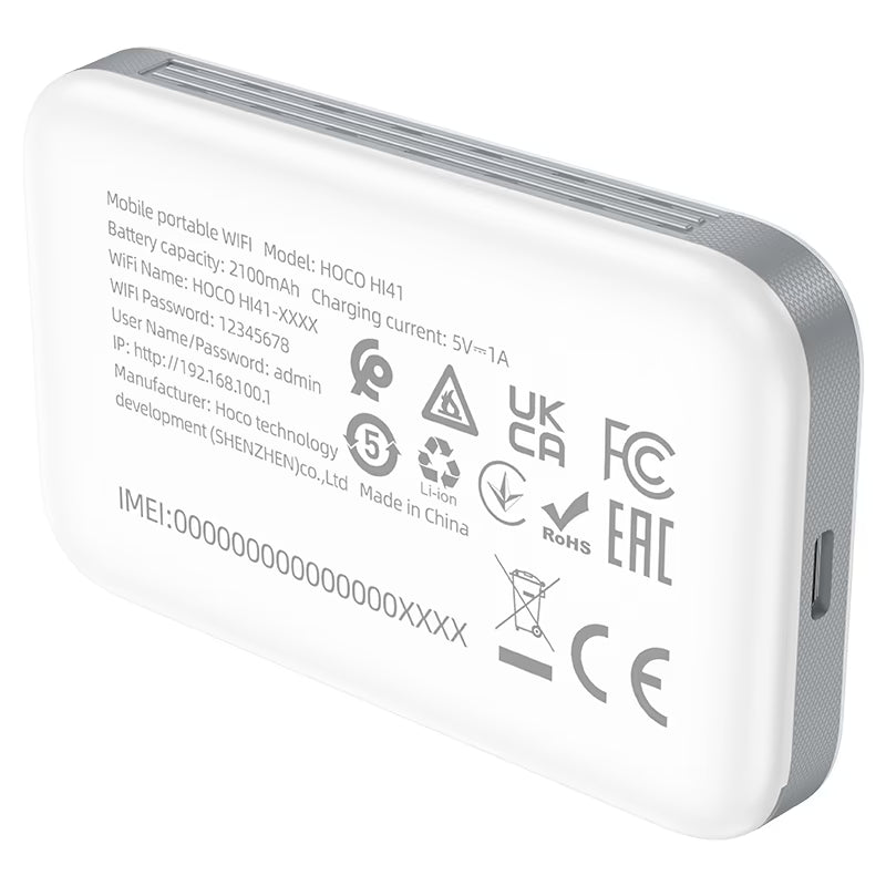 Portable Wi-Fi 6 sim router “HI41” 4G 3hrs
