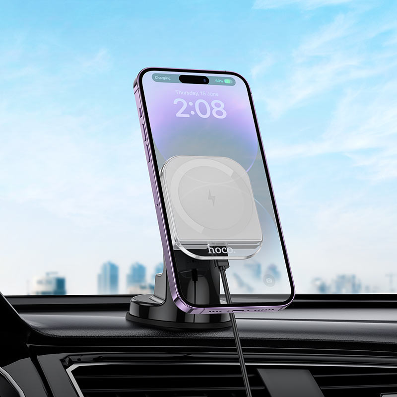 Car wireless charger “HW18 Crystal” for dashboard