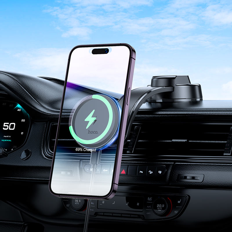 Car wireless charger “HW25 Neon” for dashboard