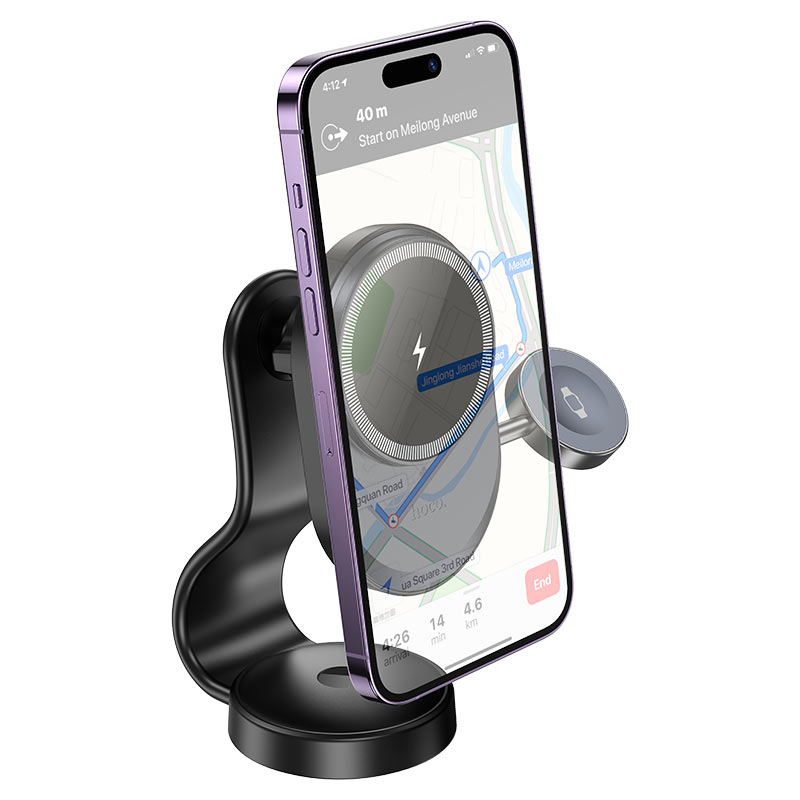 Car wireless charger “HW28 Excelso” 2-in-1 for dashboard