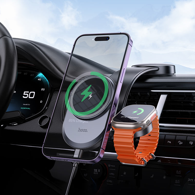 Car wireless charger “HW28 Excelso” 2-in-1 for dashboard