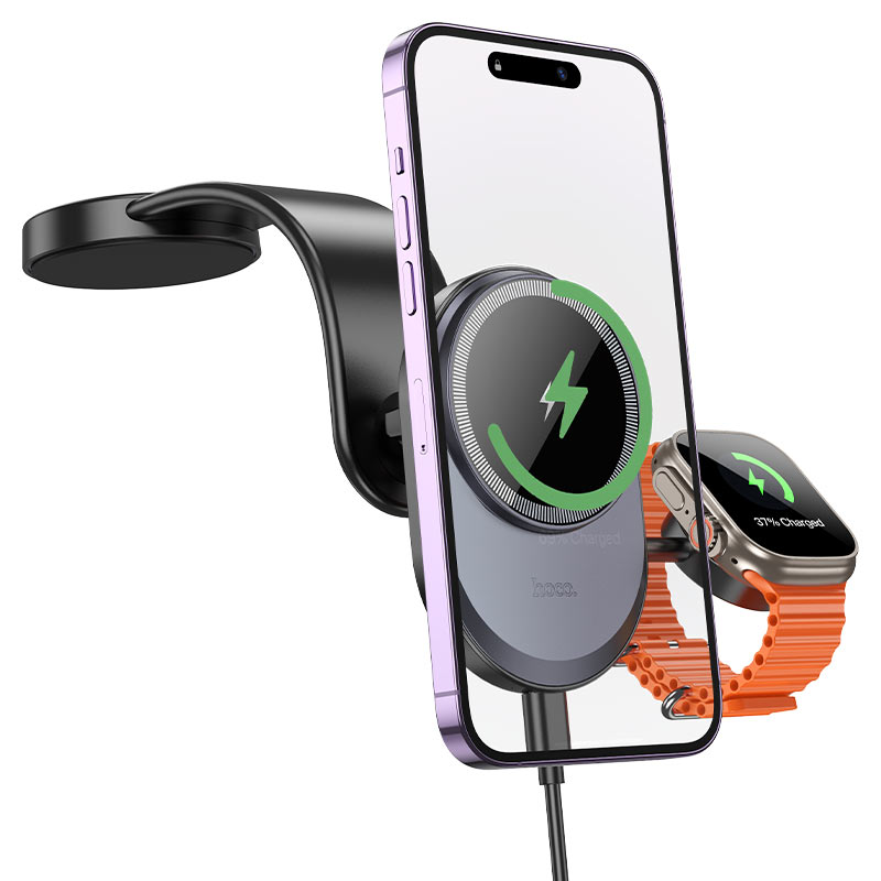 Car wireless charger “HW28 Excelso” 2-in-1 for dashboard