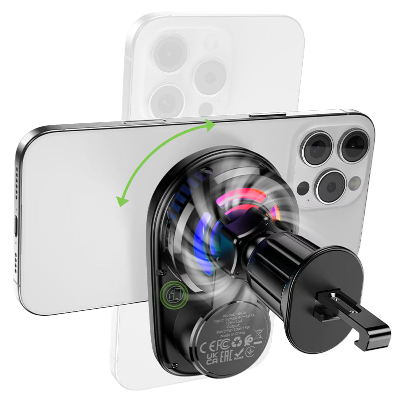 Car wireless charger “HW36” for air outlet