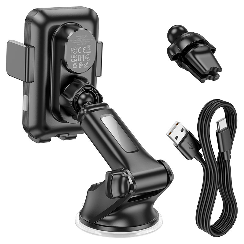 Car wireless charger “HW9 Climber” for dashboard and air outlet