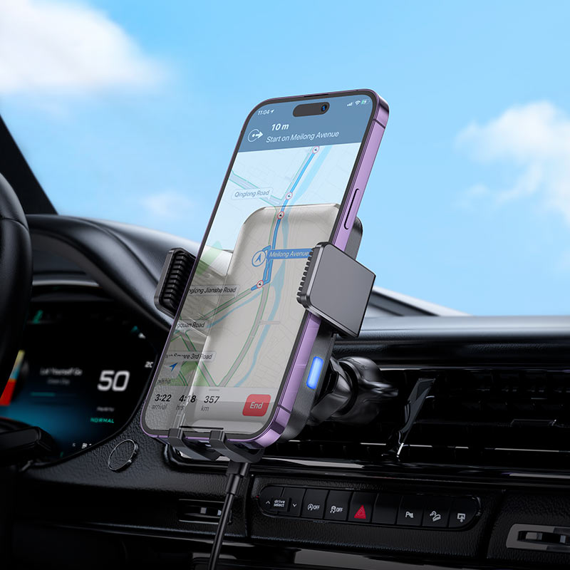 Car wireless charger “HW9 Climber” for dashboard and air outlet