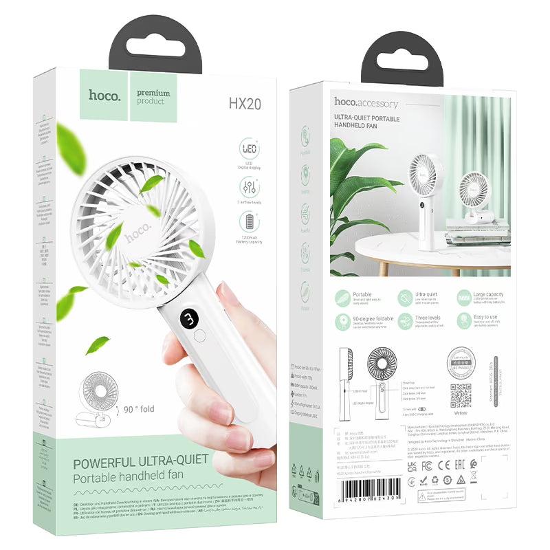 Portable fan “HX20 Xpress” handheld and desktop