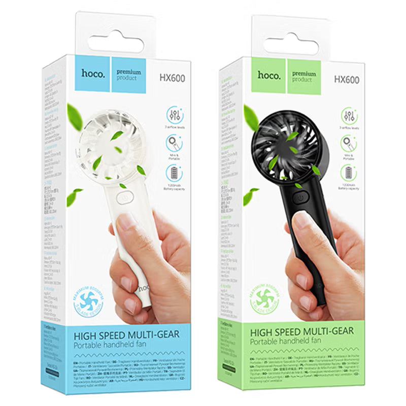 Portable fan “HX600” handheld and desktop