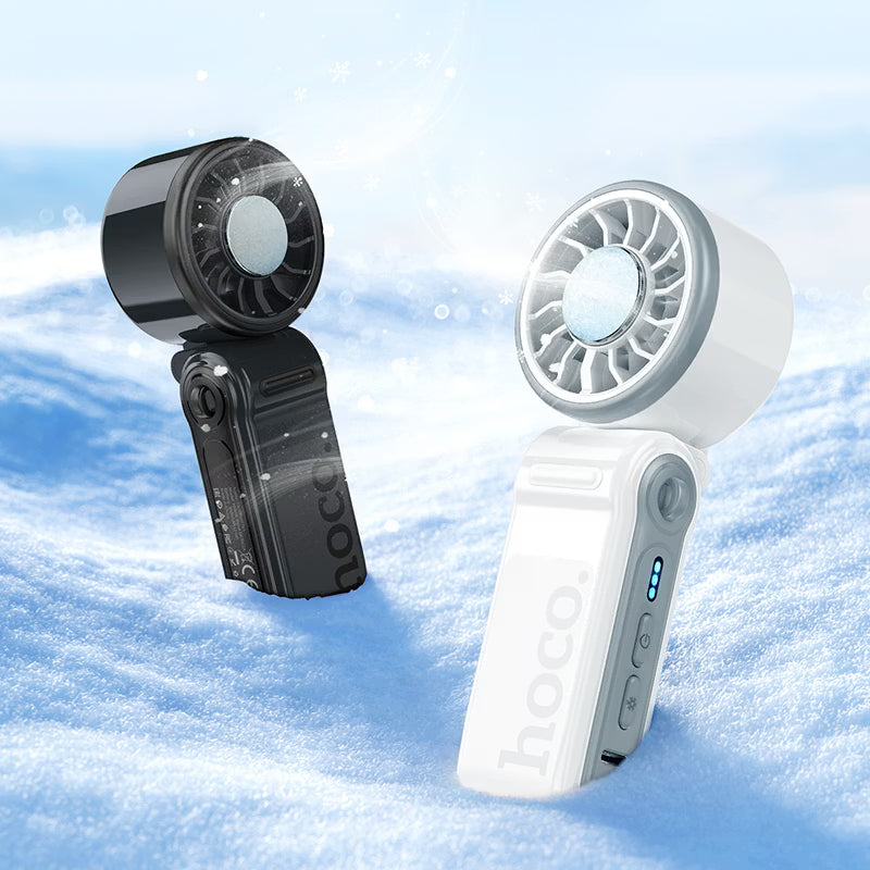 Portable fan “HX604 Ice pack” handheld and desktop