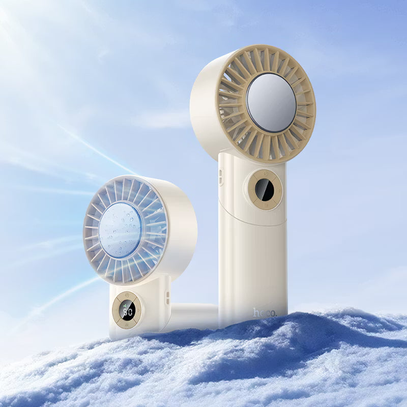 Portable fan “HX605 Ice pack” handheld and desktop