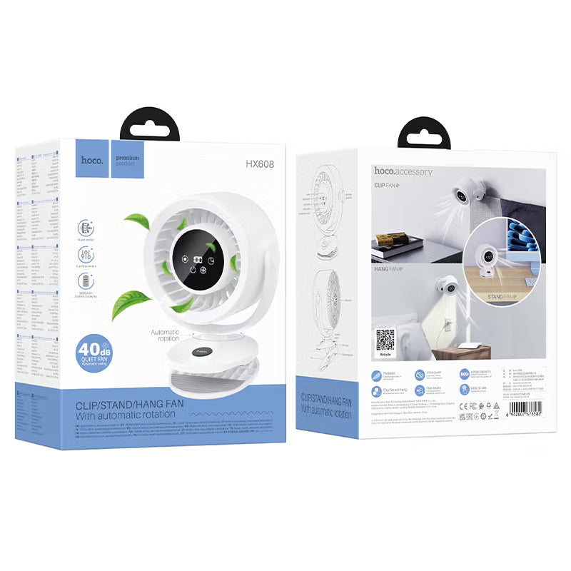 Portable fan “HX608” clip-on or stand