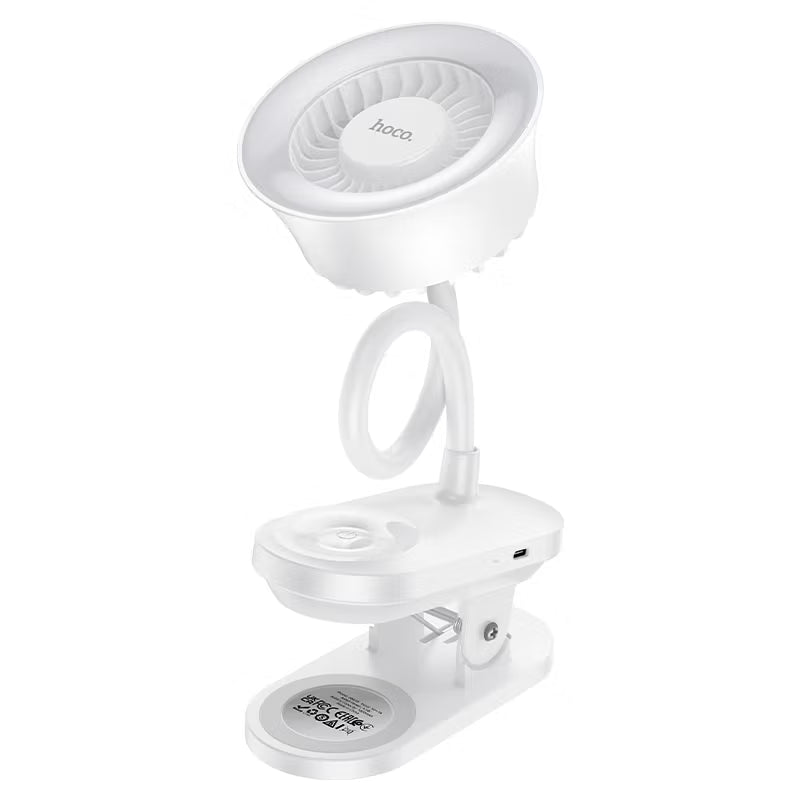 Portable fan “HX610” clip-on + lamp