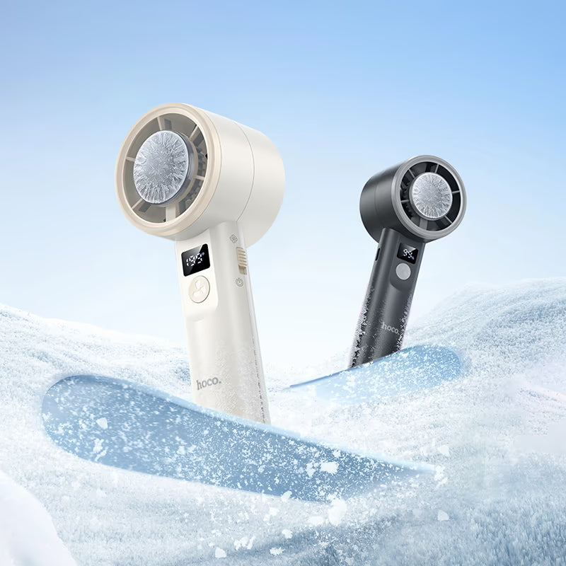 Portable fan “HX612 Ice pack” handheld and desktop