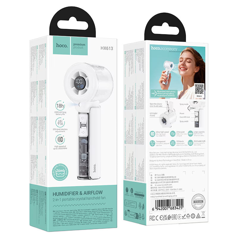 Portable fan “HX613” with humidifier