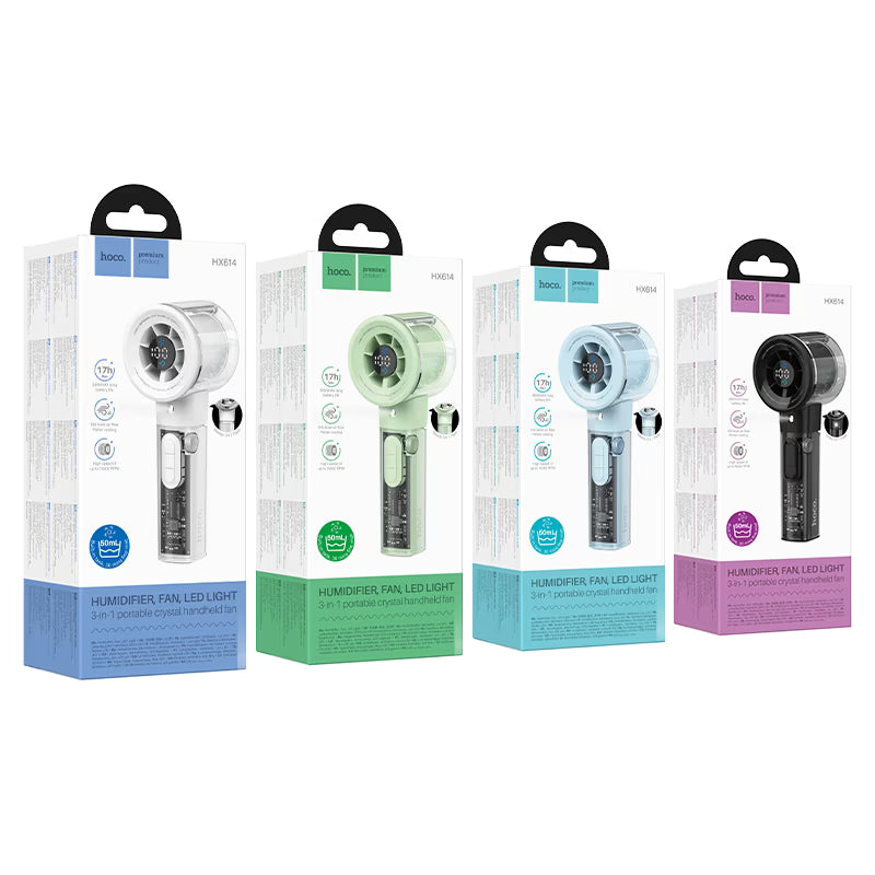Portable fan “HX614 Spray” with humidifier