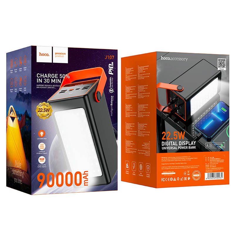 Power bank “J107 Super” 22.5W 90000mAh