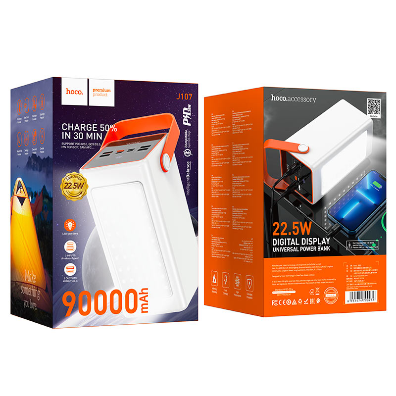 Power bank “J107 Super” 22.5W 90000mAh