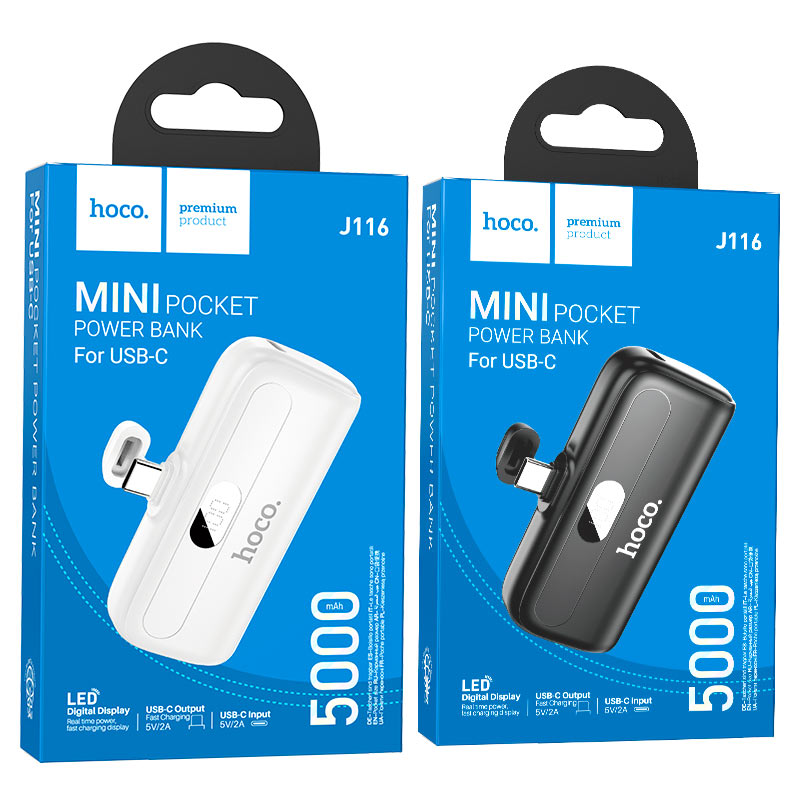 Power bank “J116 Cool charging” 5000mAh for Type-C