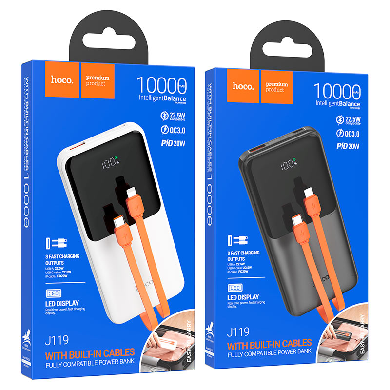Power bank “J119 Sharp charger” 22.5W 10000mAh