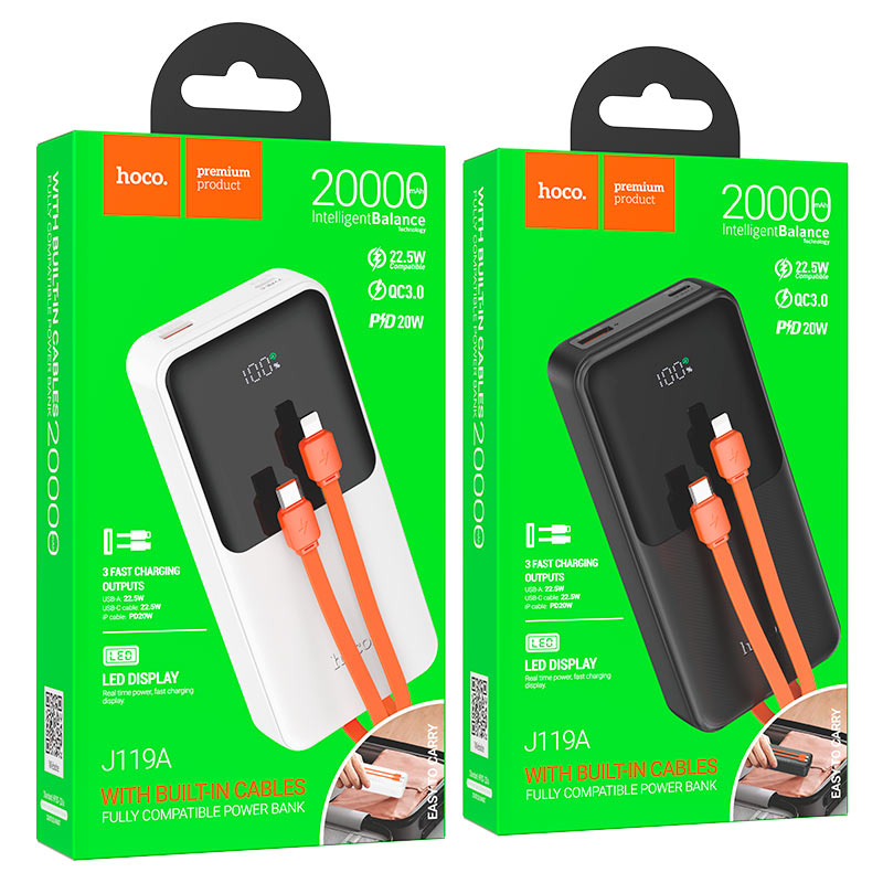 Power bank “J119A Sharp charger” 22.5W 20000mAh