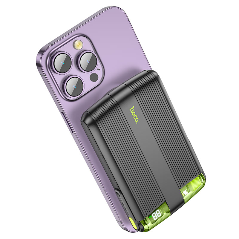 Power bank “J127B Mecha” PD20W + QC3.0 wireless charging 10000mAh