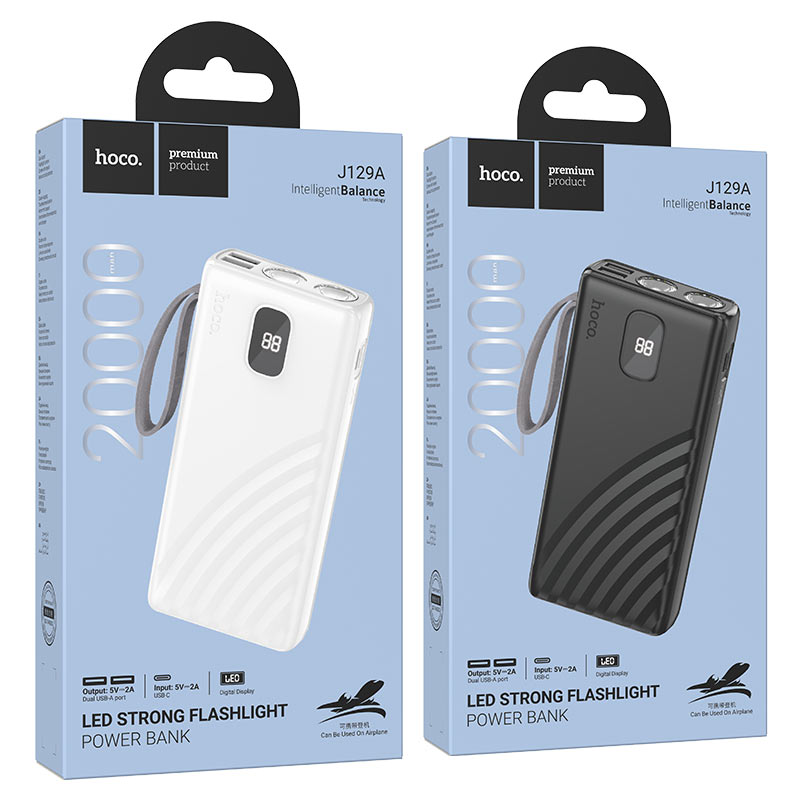 Power bank “J129A Nature” 20000mAh flashlight