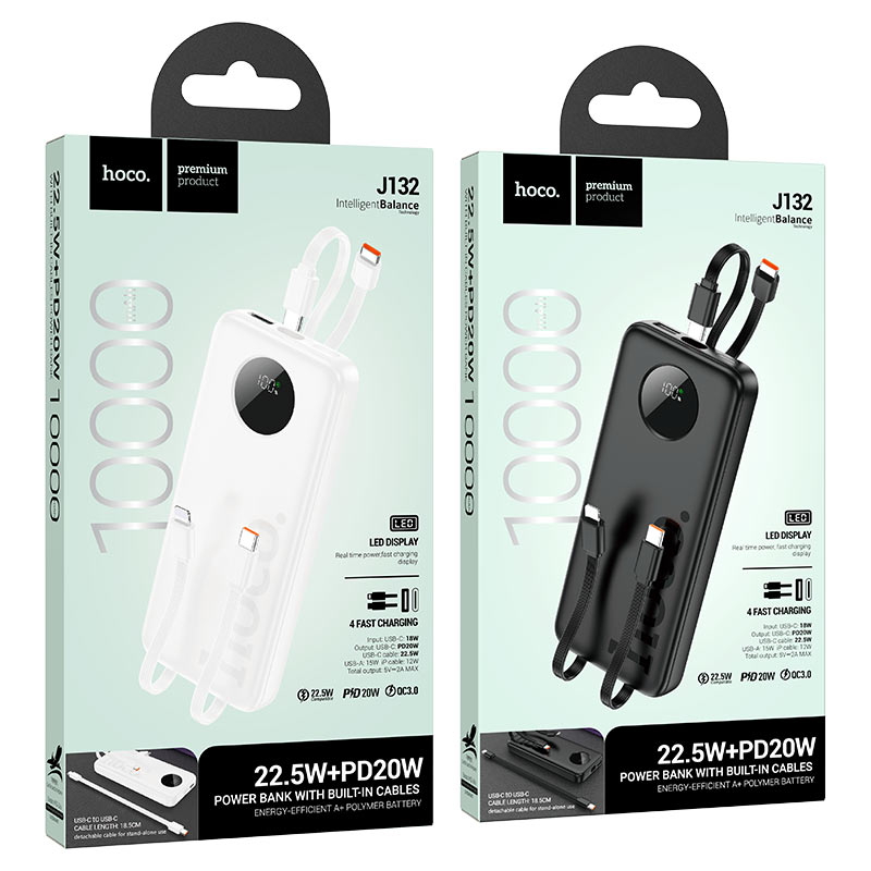 Power bank “J132 Sabio” 22.5W + PD20W 10000mAh