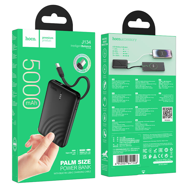 Power bank “J134 Strong” 5000mAh Type-C ver.