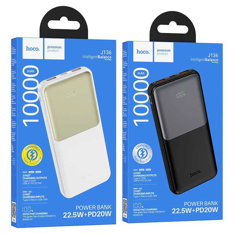 Power bank “J136 Sirui” 22.5W + PD20W 10000mAh