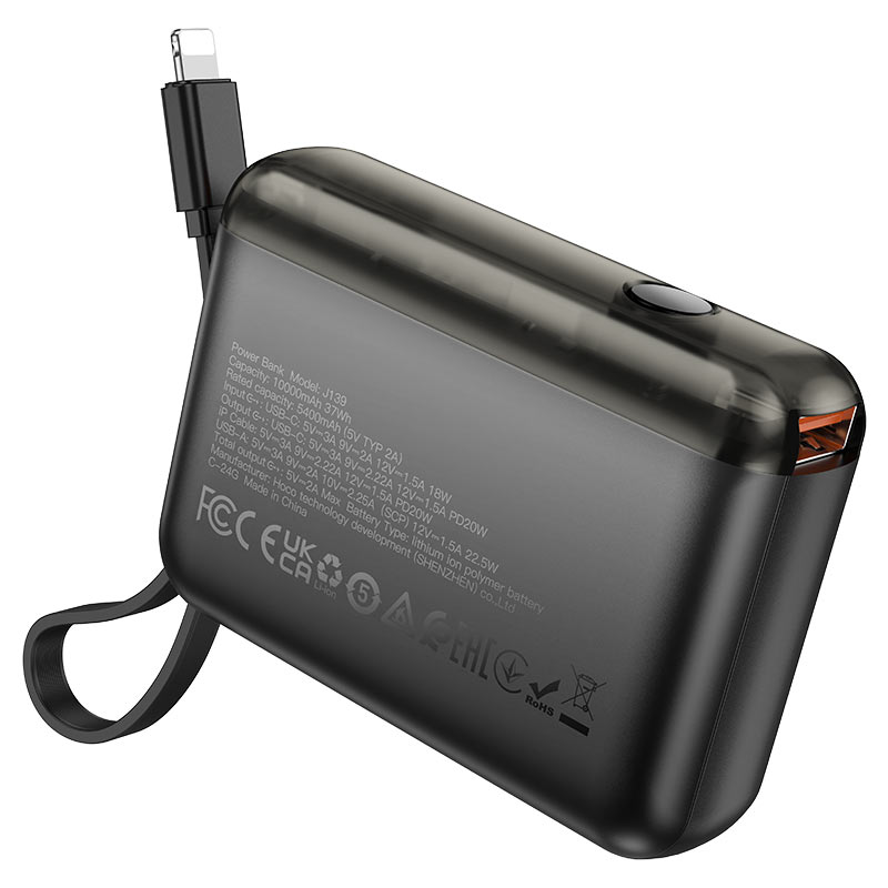 Power bank “J139 Hero” 22.5W + PD20W 10000mAh iP ver.