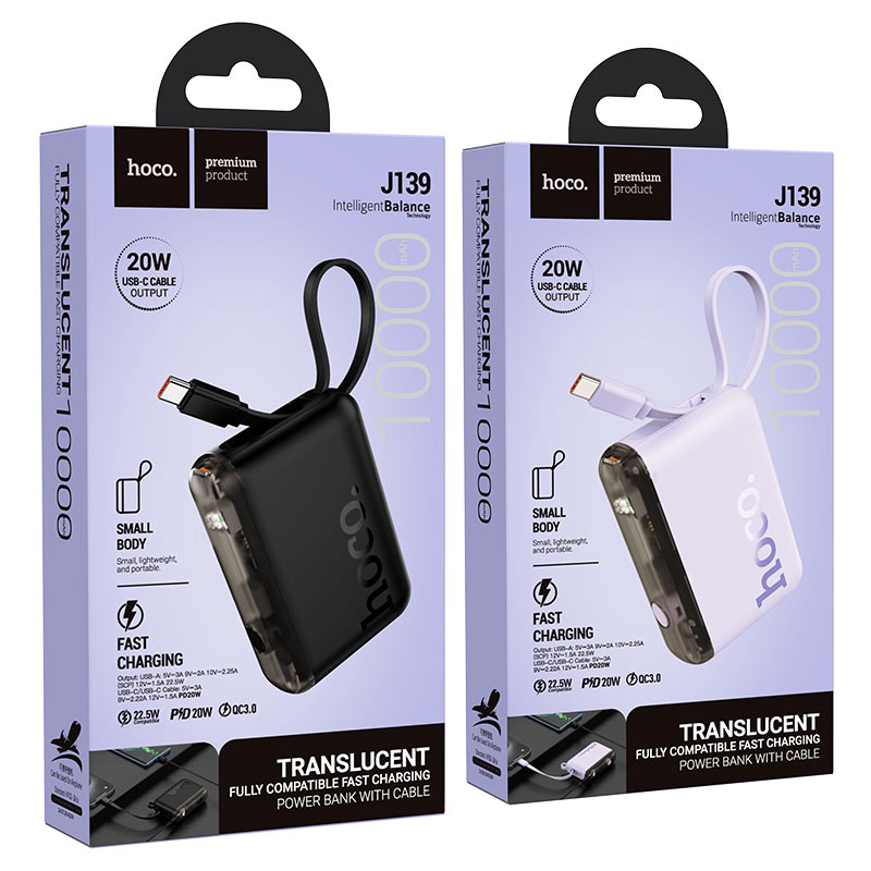 Power bank “J139 Hero” 22.5W + PD20W 10000mAh Type-C ver.