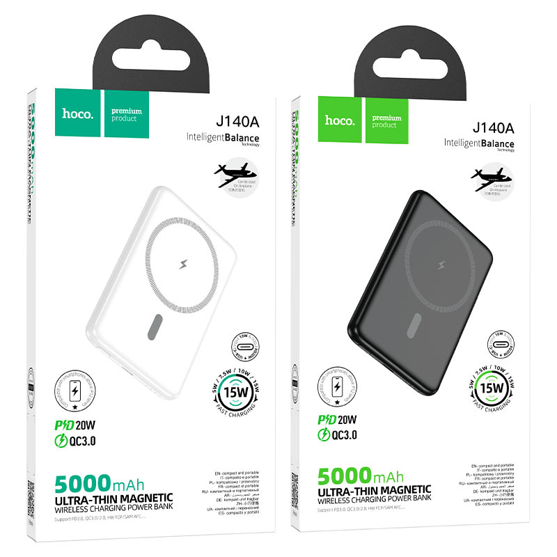 Power bank “J140A Tony” PD20W wireless charging 5000mAh