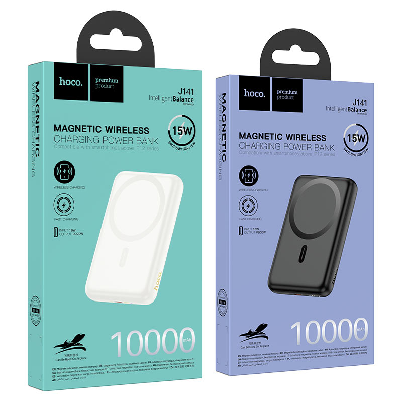 Power bank “J141 Grace” PD20W wireless charging 10000mAh