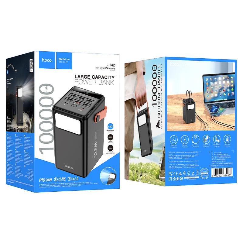 Power bank “J142 Surpass” 22.5W + PD20W 100000mAh