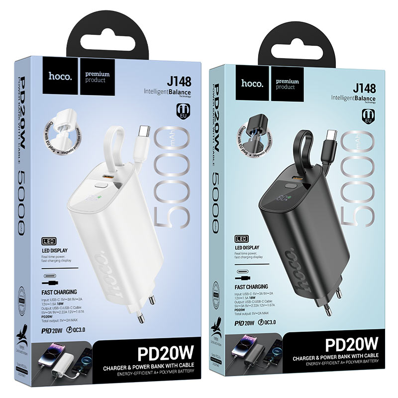 Power bank “J148 Handy” PD20W 5000mAh EU plug